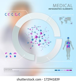 medical infographic elements 