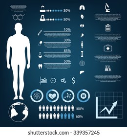 medical infographic elements eps 10 vector