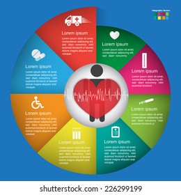 Medical Infographic Elements, Icon and  Dialog Box Design. Workflow/Element Layout Design. Vector Illustration Template Design.