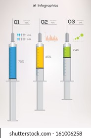 Medical Infographic set. Vector