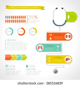 Medical Infographic Set. Vector Illustration