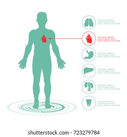 Medical Infographic set. Vector illustration.