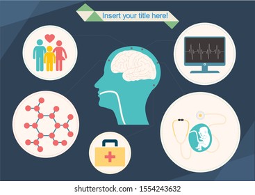 
Medical infographics creative design vector