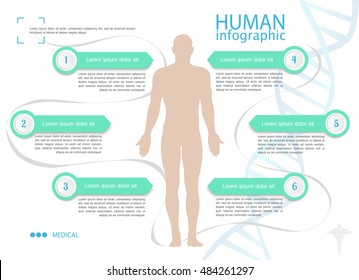 Medical infographics. Presentation set
