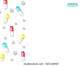 Medical infographics. Vector medical tools set