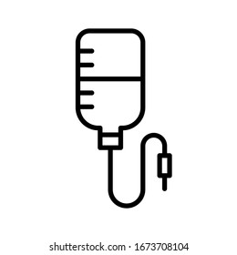 Design-Vorlage für das Logo der Vektorillustration für medizinische Infusinen