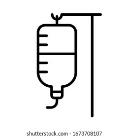 Plantilla de diseño del logotipo del vector de la infusión médica
