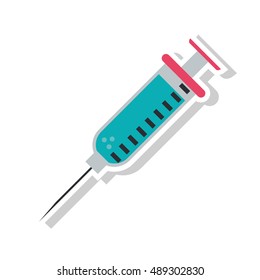 Medical injection icon design