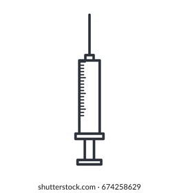 medical injection isolated icon
