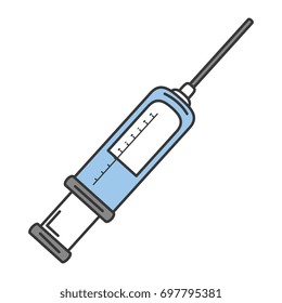 medical injection isolated icon