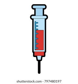 medical injection isolated icon