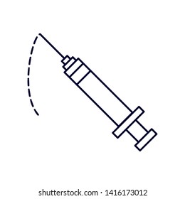 medical injection isolated icon vector ilustration
