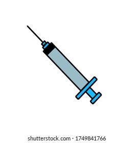 medical injection isolated icon vector ilustration