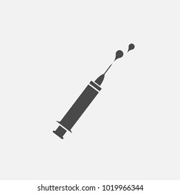 medical injection syringe vector icon for health well being