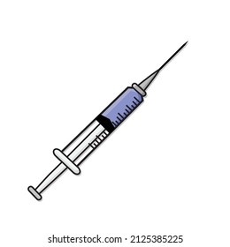 Medical injection,medical vaccine flat vector,Medical Syringe Injection,Syringe For Medical, vaccine treatment for covid 19, vaccin omicron design illustration 