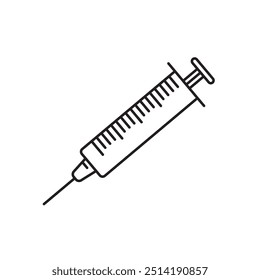 medical injector icon of medical tool vector element design template web