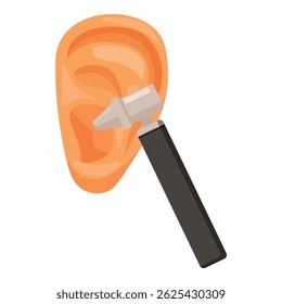 Instrumento médico que explora o canal auricular durante o exame, promove a saúde e o bem-estar auditivo