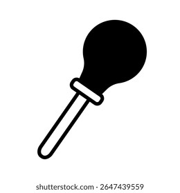 Medical instrument icon, vector illustration of a clinical tool, symbol for healthcare, therapy, or medical examination icon