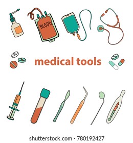 medical instruments tools
medical icons