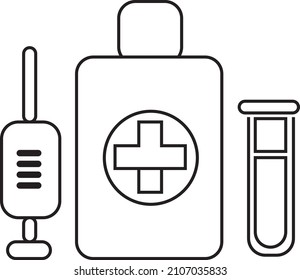 Instrumentos médicos - Diseño de iconos vectores..eps