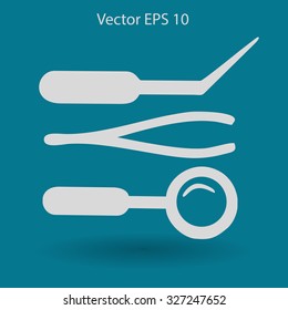 Medical instruments vector illustration