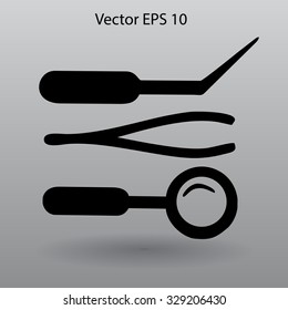 Medical instruments vector illustration