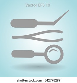 Medical instruments vector illustration