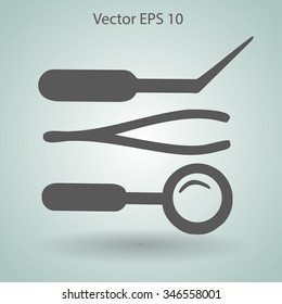 Medical instruments vector illustration