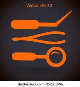 Medical instruments vector illustration