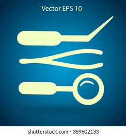 Medical instruments vector illustration