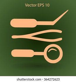 Medical instruments vector illustration