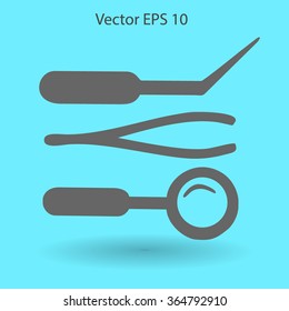 Medical instruments vector illustration