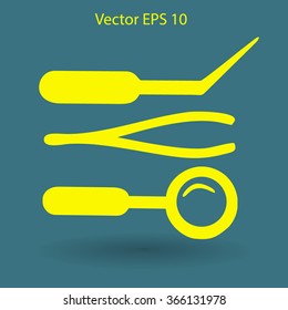 Medical instruments vector illustration