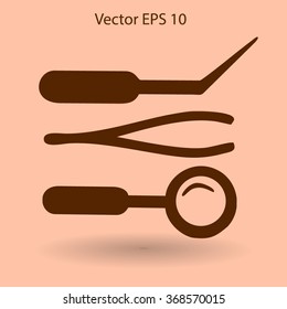 Medical instruments vector illustration