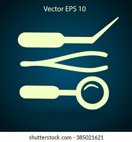 Medical instruments vector illustration