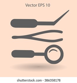 Medical instruments vector illustration