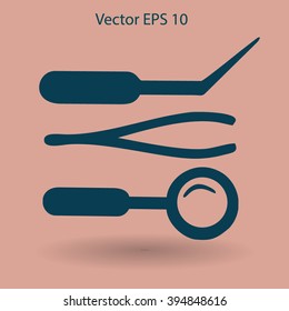 Medical instruments vector illustration