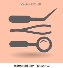 Medical instruments vector illustration
