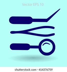 Medical instruments vector illustration