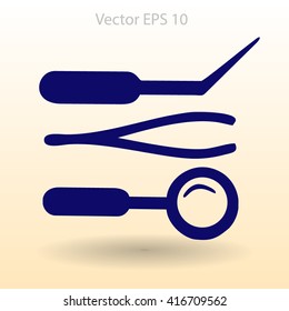 Medical instruments vector illustration