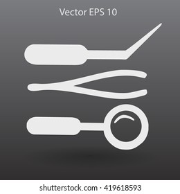 Medical instruments vector illustration