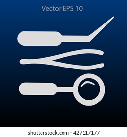 Medical instruments vector illustration