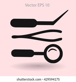 Medical instruments vector illustration