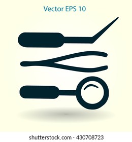 Medical instruments vector illustration