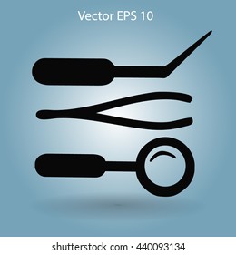 Medical instruments vector illustration