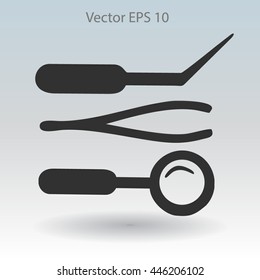 Medical instruments vector illustration
