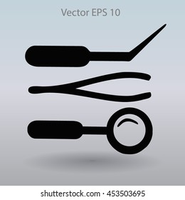Medical instruments vector illustration