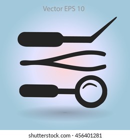 Medical instruments vector illustration