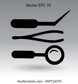 Medical instruments vector illustration
