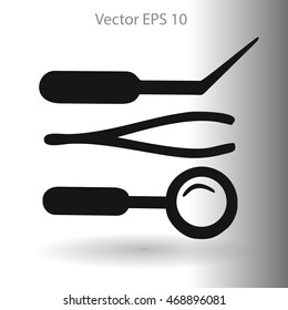 Medical instruments vector illustration